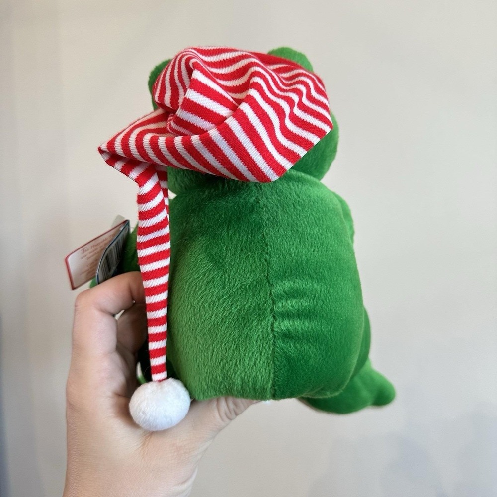 VTG‎ New Fiesta "Feliz" Bean Bag Frog & Babies Plush Christmas Santa - Picture 2 of 9